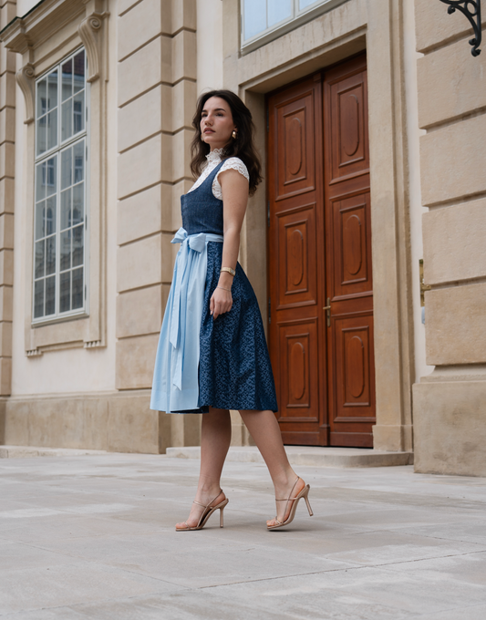 Dirndl Glasgow Blau 2