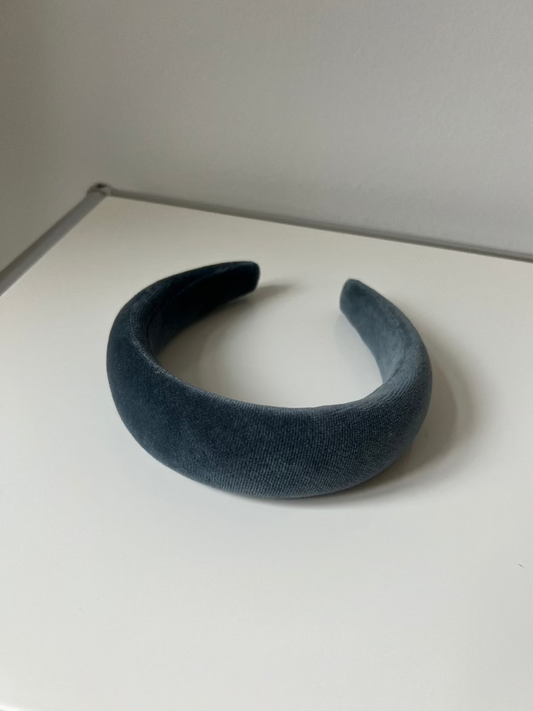 Haarreifen Blau Samt