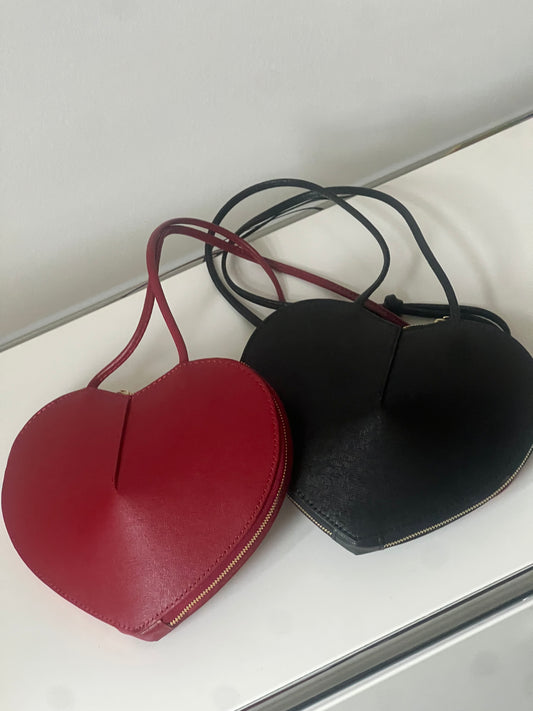 Ledertasche Herz