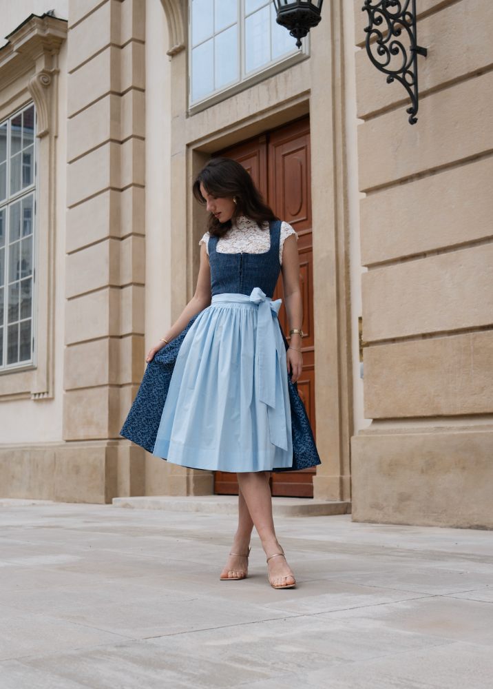 Dirndl Glasgow Blau